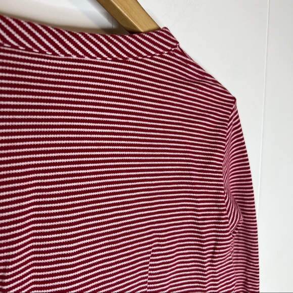 Lacoste Button Up Cardigan Stripe Swetaer Sz 38 - Picture 3 of 7